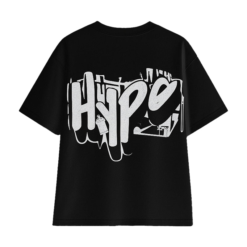 Hype Back Print Drop Shoulder Tee