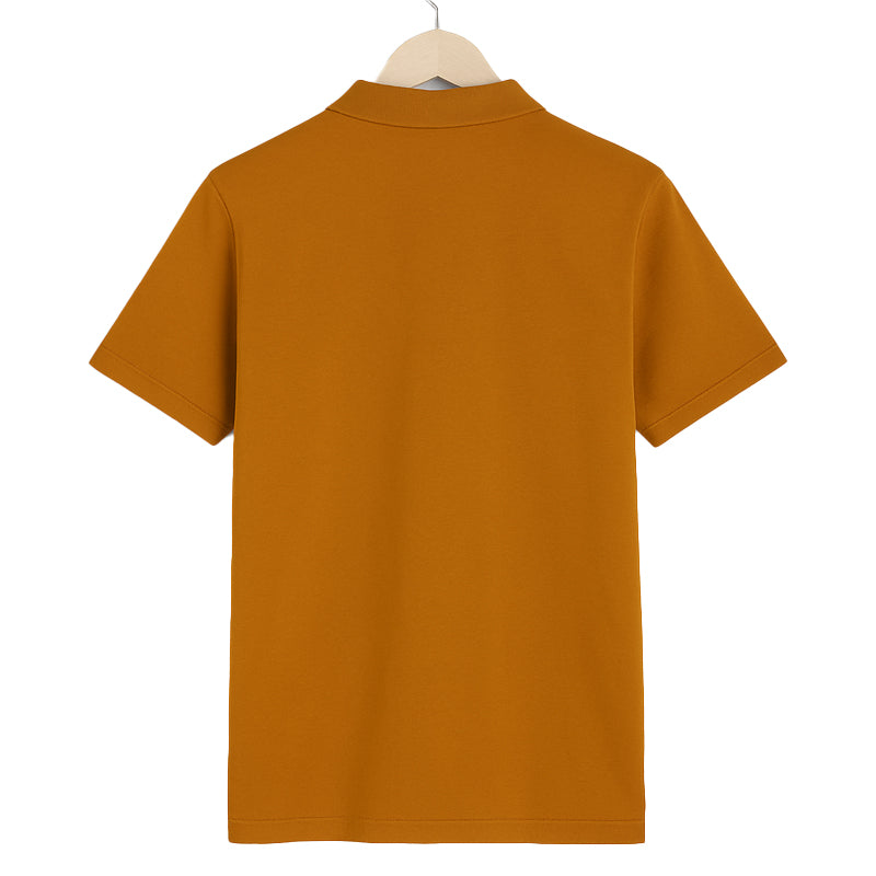 Mustard Zip Polo Shirt